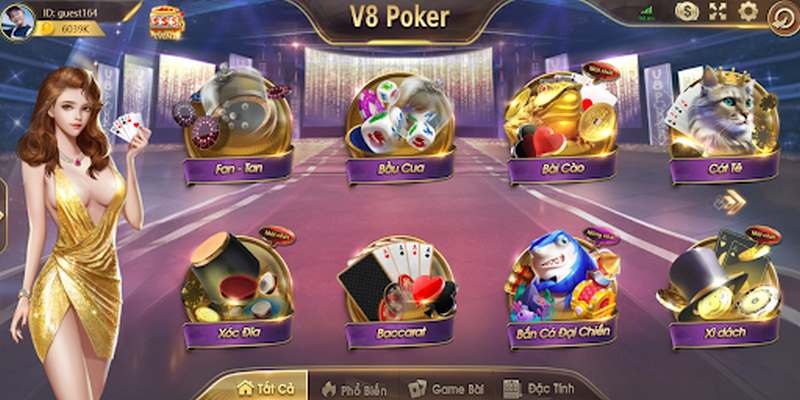 Game bài hot nhất sảnh V8 Poker tại SV66