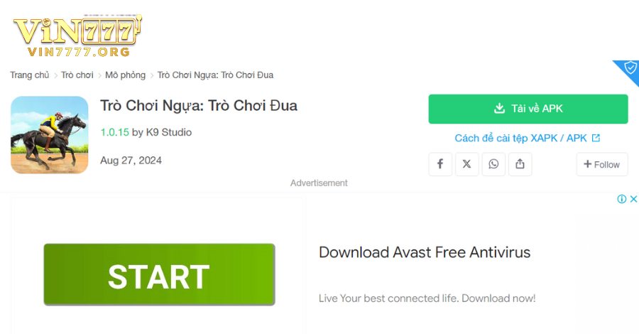 Download game đua ngựa cho thiết bị chạy hệ điều hành Android